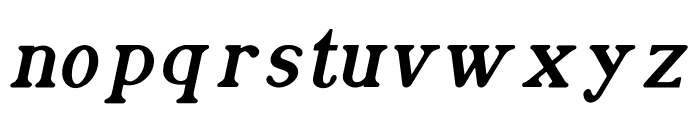 Aprilia Kupril Italic Font LOWERCASE
