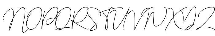 Aprilia Signature Font UPPERCASE