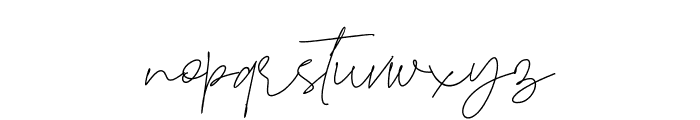 Aprilia Signature Font LOWERCASE