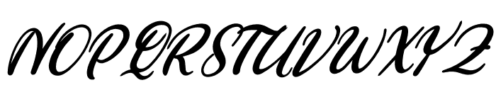 Aprilisa Italic Font UPPERCASE