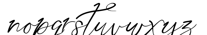 Aqua Script Font LOWERCASE