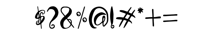 AquaHoney-Regular Font OTHER CHARS