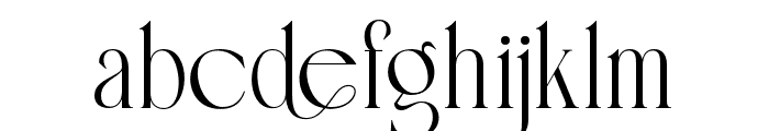 Aqualim-Regular Font LOWERCASE