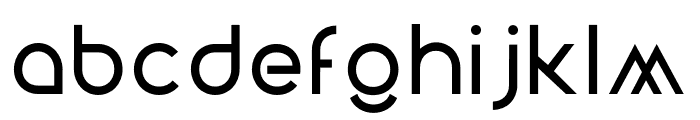 Aquata Display Regular Font LOWERCASE