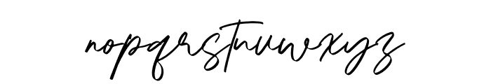 Aquatype Signature Font LOWERCASE