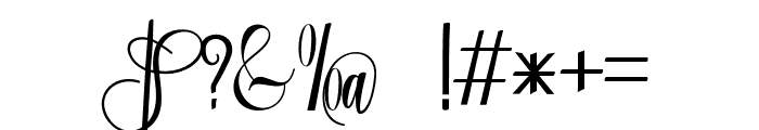 Aqvella Font OTHER CHARS