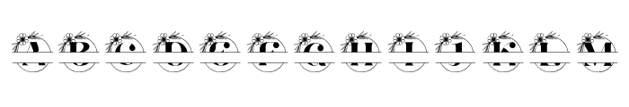 Arabesque Bloom Split Monogram FONT