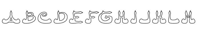 Arabian Prince-Hollow Font UPPERCASE