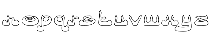Arabian Prince-Hollow Font LOWERCASE