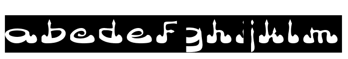 Arabian Prince-Inverse Font LOWERCASE