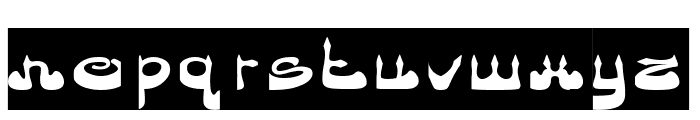 Arabian Prince-Inverse Font LOWERCASE