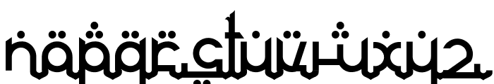 Arabian Font LOWERCASE