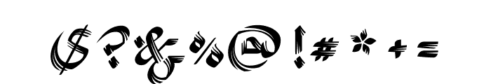 Arabic Script Rough Font OTHER CHARS