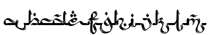 Arabic Script Rough Font LOWERCASE