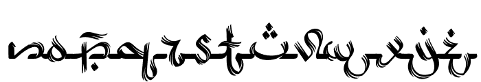 Arabic Script Rough Font LOWERCASE