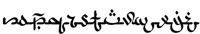 Arabic Script Font LOWERCASE