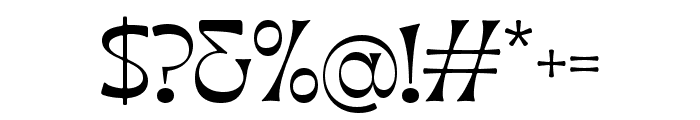 Aradela Display Regular Font OTHER CHARS