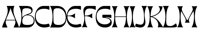 Aradela Display Regular Font UPPERCASE