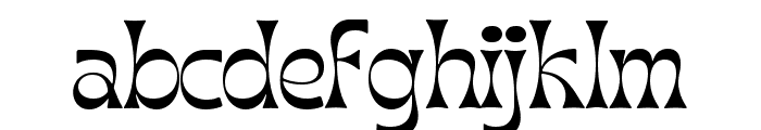 Aradela Display Regular Font LOWERCASE