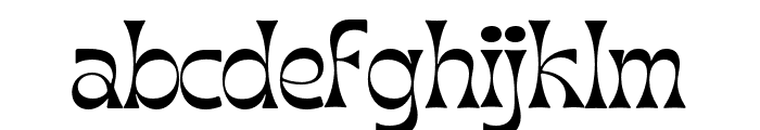 AradelaDisplay-Regular Font LOWERCASE