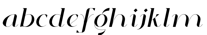 Arafah Italic Font LOWERCASE