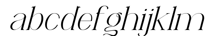 Arameza-Italic Font LOWERCASE