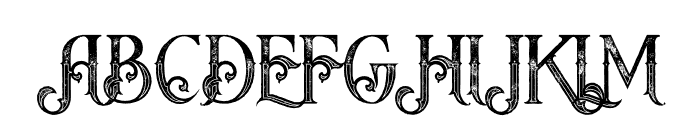 Arbatosh Inline Grunge Font UPPERCASE