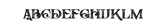 Arbatosh Inline Grunge Font LOWERCASE