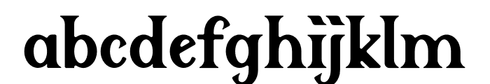 Archaic Display Font LOWERCASE