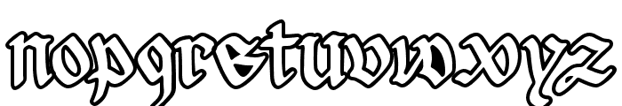 Archdale Blackletter Outline Font LOWERCASE