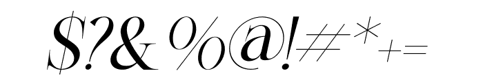 Archeli Italic Font OTHER CHARS