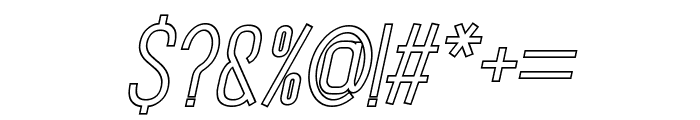 Archeria Boldoutline Italic Font OTHER CHARS
