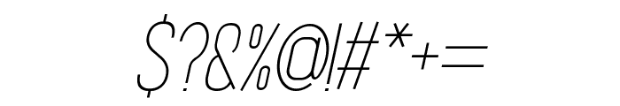 Archeria Italic Font OTHER CHARS