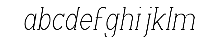 ArchipadProSlab-LightOblique Font LOWERCASE