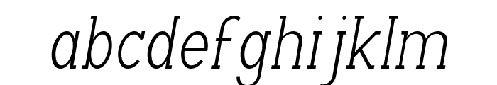 ArchipadProSlab-Oblique Font LOWERCASE