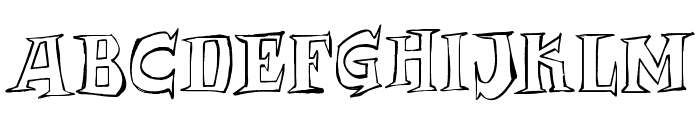 Archmage Outline Font UPPERCASE