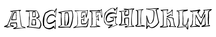 Archmage Outline Font LOWERCASE