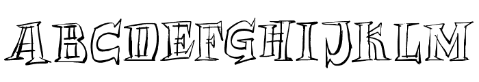 Archmage Sketchy Outline Alt Font UPPERCASE