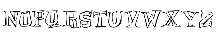 Archmage Sketchy Outline Alt Font UPPERCASE