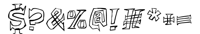 Archmage Sketchy Outline Font OTHER CHARS