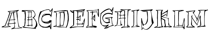 Archmage Sketchy Outline Font UPPERCASE