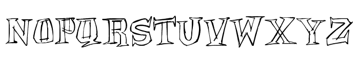 Archmage Sketchy Outline Font UPPERCASE