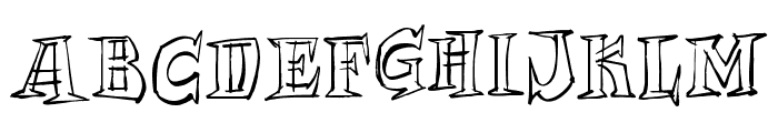 Archmage Sketchy Outline Font LOWERCASE