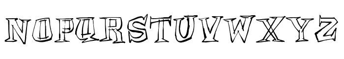 Archmage Sketchy Outline Font LOWERCASE