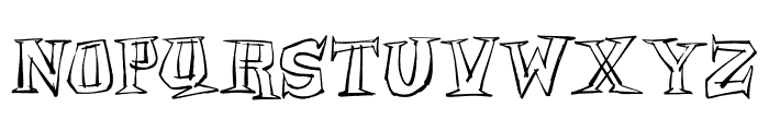 ArchmageSketchyOutlineAlt Font UPPERCASE