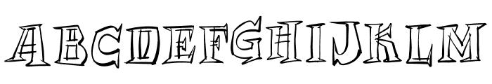 ArchmageSketchyOutlineAlt Font LOWERCASE