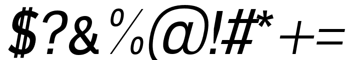 Ardent Sans Regular Italic Font OTHER CHARS