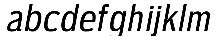 Ardent Sans Regular Italic Font LOWERCASE