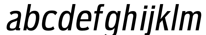 Ardent Sans Semi-Bold Italic Font LOWERCASE