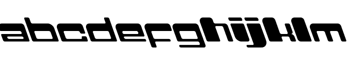 Areion-Slant Font LOWERCASE